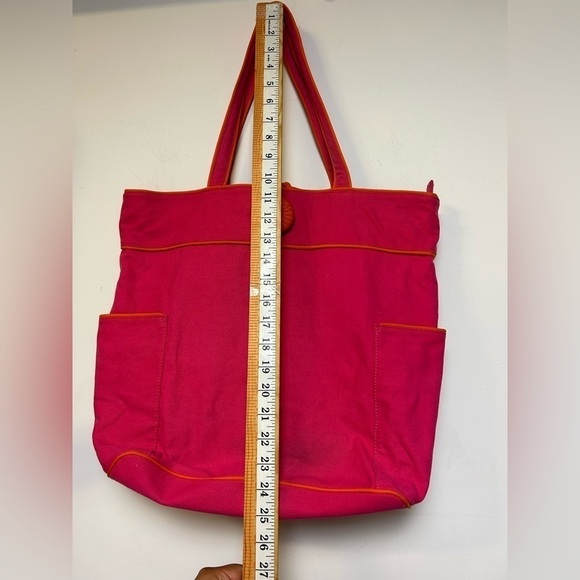 J.Jill pink orange large boho hippie minimalist Tote Shoulder bag - Picture 8 of 9